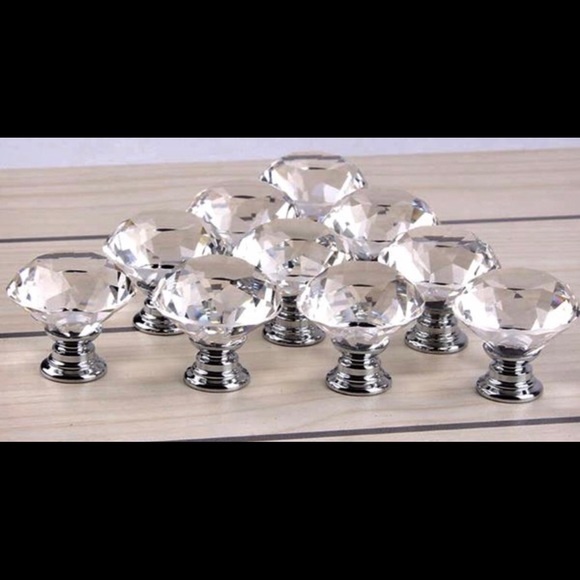 Crystal Knobs - Set of 10  ♥️Cabinet Drawer Knobs - Hang Towels Purse Jewelry - Picture 12 of 16